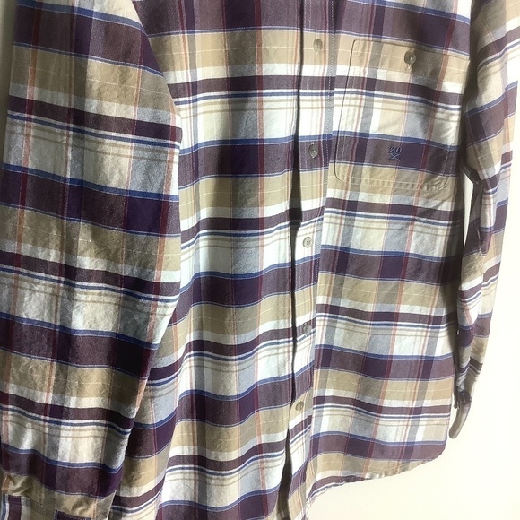 Twenty X Wrangler Men's Plaid Logo Long Sleeve Shirt M - Picture 12 of 15